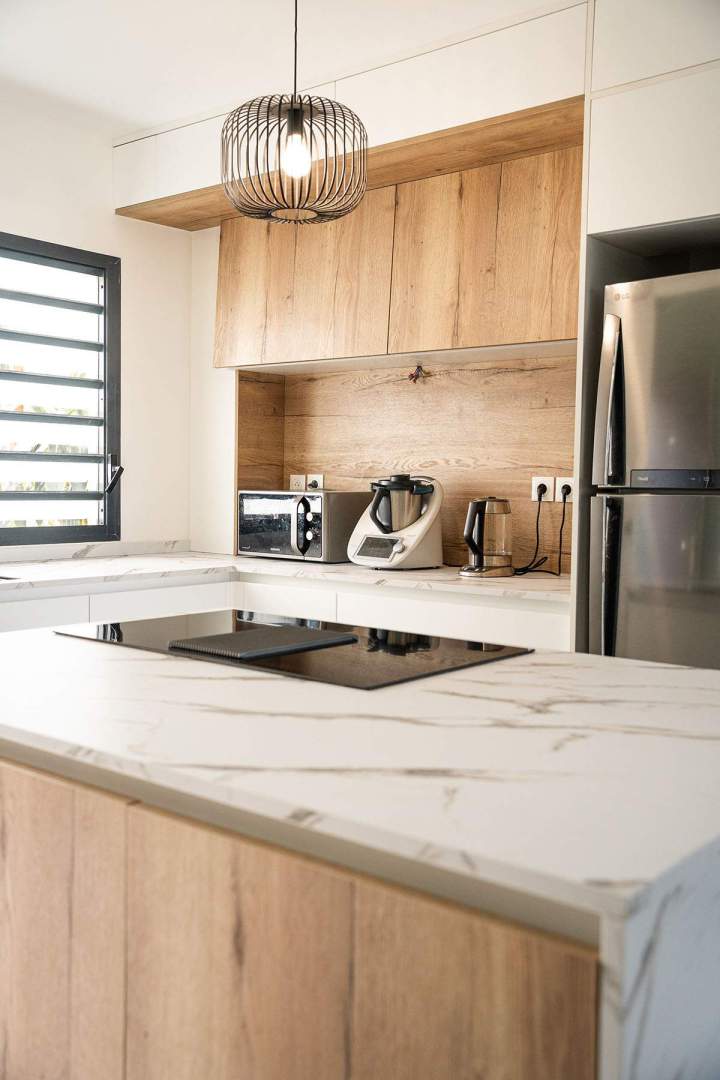 Création de cuisines modernes dans le Sud de la Réunion